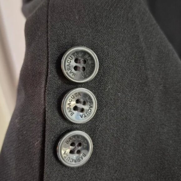 Men's Baracuta Soft Black Button-Up Jacket M - Picture 3 of 8